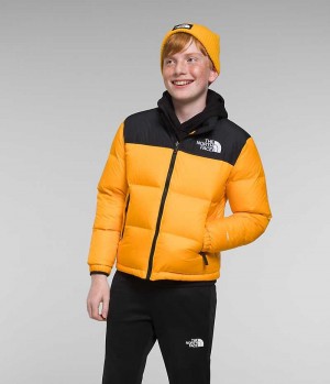 Boys' The North Face 1996 Retro Nuptse Down Jacket Gold | TORONTO GNDAQO