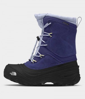 Boys' The North Face Alpenglow V Waterproof Winter Boots Blue / Black | CANADA JTZYCL