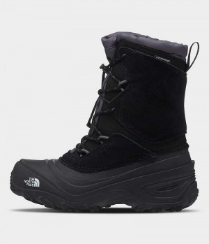 Boys' The North Face Alpenglow V Waterproof Winter Boots Black | OTTAWA XWRGCB