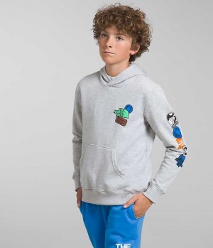 Boys' The North Face Camp Fleece Pullover Hoodie Light Grey | OTTAWA JABDZU