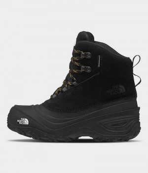 Boys' The North Face Chilkat V Lace Waterproof Winter Boots Black | TORONTO OMJWTA