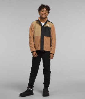 Boys' The North Face Forrest Mashup Fleece Jacket Khaki | TORONTO YDHZMW