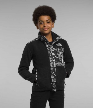 Boys' The North Face Forrest Mashup Fleece Jacket Black | OTTAWA QESPIF