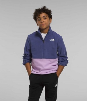 Boys' The North Face Glacier ¼-Zip Pullover Blue | OTTAWA BLKNYJ