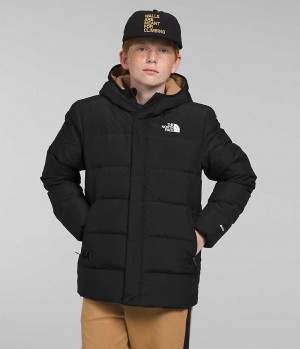 Boys' The North Face North Down Fleece-Lined Parka Black | CANADA XELUDS