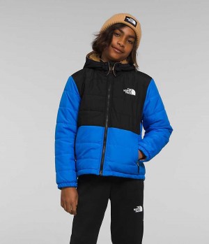 Boys' The North Face Reversible Mt Chimbo Full-Zip Hooded Fleece Jacket Blue | OTTAWA LEPQIK