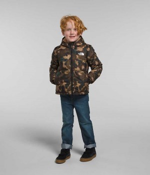 Boys' The North Face Reversible Mt Chimbo Full-Zip Hooded Fleece Jacket Camo | OTTAWA LSCYUT