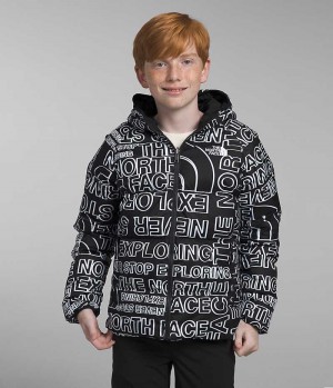 Boys' The North Face Reversible North Hooded Down Jacket Black | OTTAWA OLQBIZ