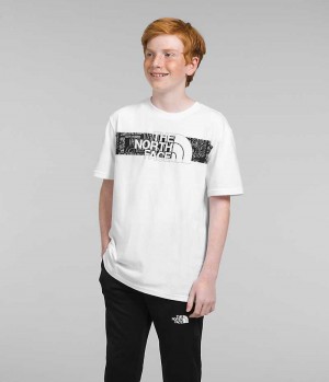 Boys' The North Face Short Sleeve Graphic T-Shirt White | CANADA QTVIDR