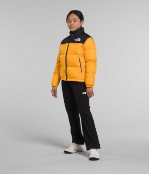 Girls' The North Face 1996 Retro Nuptse Down Jacket Gold | OTTAWA BJHDTA