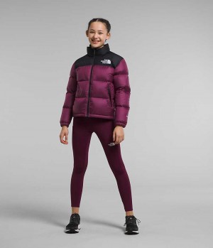 Girls' The North Face 1996 Retro Nuptse Down Jacket Burgundy | TORONTO MEHCDG