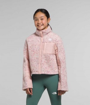 Girls' The North Face Fleece Mashup Fleece Jacket Pink | TORONTO RACIEZ