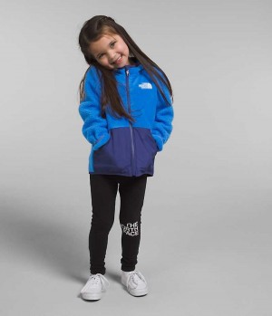 Girls' The North Face Forrest Full-Zip Hoodie Fleece Jacket Blue | CANADA HXLAWR