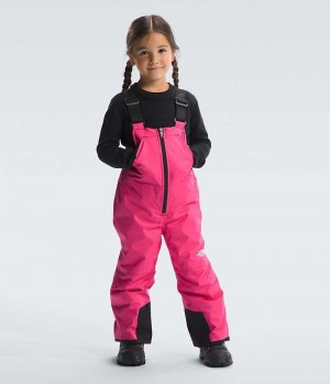 Girls' The North Face Freedom Insulated Bib Pants Pink | TORONTO TEAWBU