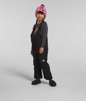 Girls' The North Face Freedom Insulated Bib Pants Black | OTTAWA TJOFNW