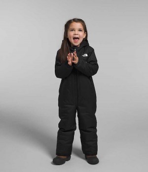 Girls' The North Face Freedom Snow Suit Down Jacket Black | TORONTO KOYWDU