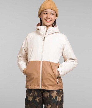 Girls' The North Face Freedom Triclimate® Softshell Jacket White | OTTAWA XWIJBV