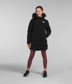 Girls' The North Face North Down Long Parka Black | OTTAWA GRVTKD