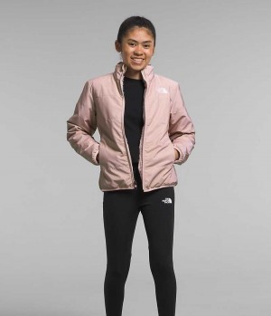 Girls' The North Face Reversible Mossbud Fleece Jacket Pink | TORONTO FLGSZI