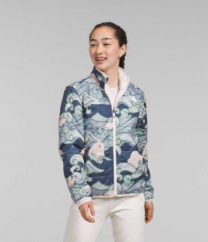 Girls' The North Face Reversible Mossbud Fleece Jacket Multicolor | CANADA BWJFYO