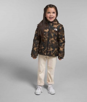 Girls' The North Face Reversible Mt Chimbo Full-Zip Hooded Fleece Jacket Camo | TORONTO VFIAYB