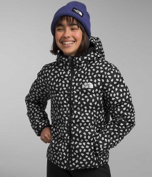 Girls' The North Face Reversible North Hooded Down Jacket Black | TORONTO FYZDQV