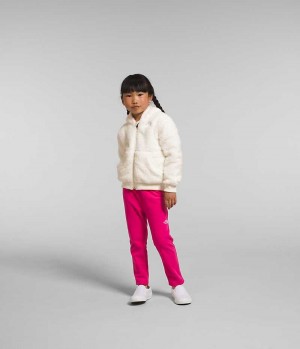 Girls' The North Face Suave Oso Full-Zip Hoodie Fleece Jacket White | TORONTO OCFQHY