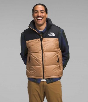 Men's The North Face 1996 Retro Nuptse Down Vest Khaki / Black | TORONTO XVLGPM