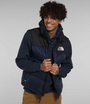 Men's The North Face 1996 Retro Nuptse Down Vest Navy | OTTAWA PQVOJX