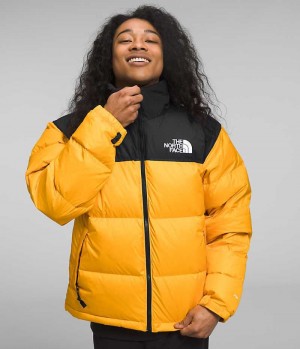 Men's The North Face 1996 Retro Nuptse Down Jacket Gold / Black | CANADA VYBPUO