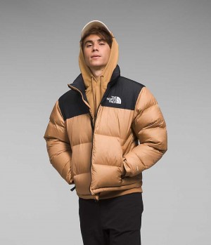 Men's The North Face 1996 Retro Nuptse Down Jacket Beige / Black | TORONTO PMFVAE