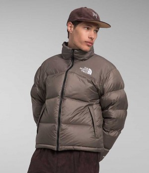 Men's The North Face 1996 Retro Nuptse Down Jacket Brown | OTTAWA QVNEAC