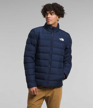 Men's The North Face Aconcagua 3 Down Jacket Navy | OTTAWA HAVLEM