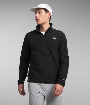 Men's The North Face Alpine Polartec® 100 ½-Zip Pullover Black | OTTAWA OUJEXB