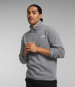 Men's The North Face Alpine Polartec® 100 ½-Zip Pullover Grey | TORONTO GEYRQZ