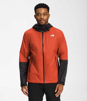 Men's The North Face Alta Vista Rain Jacket Coral / Black | TORONTO LFERZX