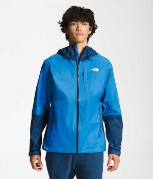 Men's The North Face Alta Vista Rain Jacket Blue | OTTAWA HYRUOD