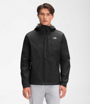 Men's The North Face Alta Vista Rain Jacket Black | TORONTO NRFCAO