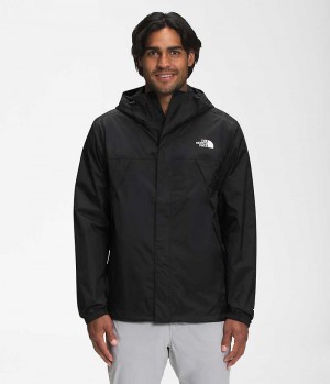 Men's The North Face Antora Rain Jacket Black | CANADA GMYQUX