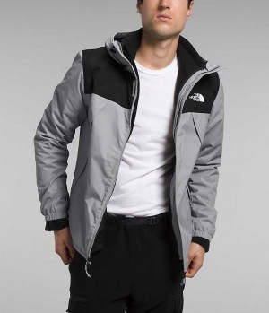 Men's The North Face Antora Triclimate® Insulated Jacket Grey / Black | CANADA LCAQVN