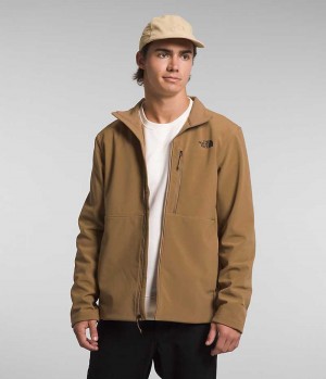 Men's The North Face Apex Bionic 3 Softshell Jacket Brown | OTTAWA HYFRKU