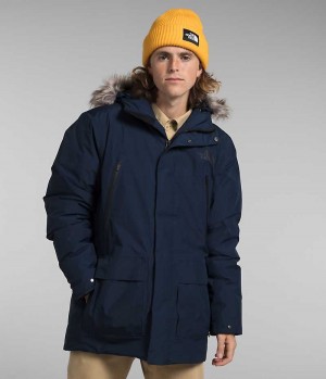 Men's The North Face Arctic GTX Parka Navy | OTTAWA FZIYAO