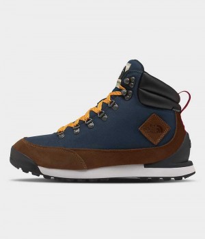 Men's The North Face Back-To-Berkeley IV Textile Waterproof Winter Boots Blue / Brown | OTTAWA IXYODB