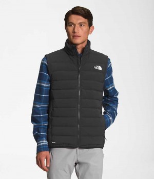 Men's The North Face Belleview Stretch Down Vest Black | OTTAWA HJTIOZ