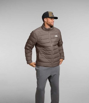 Men's The North Face Big Aconcagua 3 Down Jacket Brown | CANADA ECYDWO