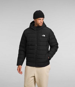 Men's The North Face Big Aconcagua 3 Hoodie Down Jacket Black | TORONTO QIKOUJ