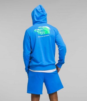 Men's The North Face Box NSE Pullover Hoodie Blue | CANADA FHDMCB