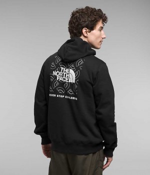 Men's The North Face Box NSE Pullover Hoodie Black | OTTAWA ULXVGD