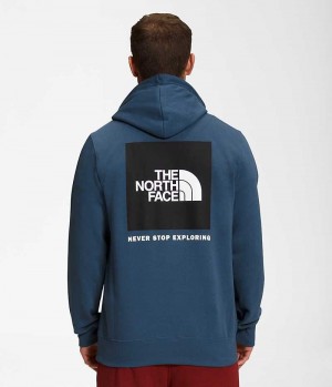 Men's The North Face Box NSE Pullover Hoodie Blue | CANADA OMFLWV