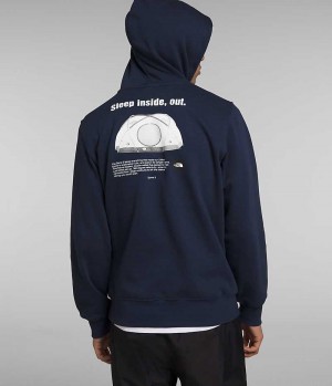 Men's The North Face Brand Proud Hoodie Navy | CANADA GFDTWJ